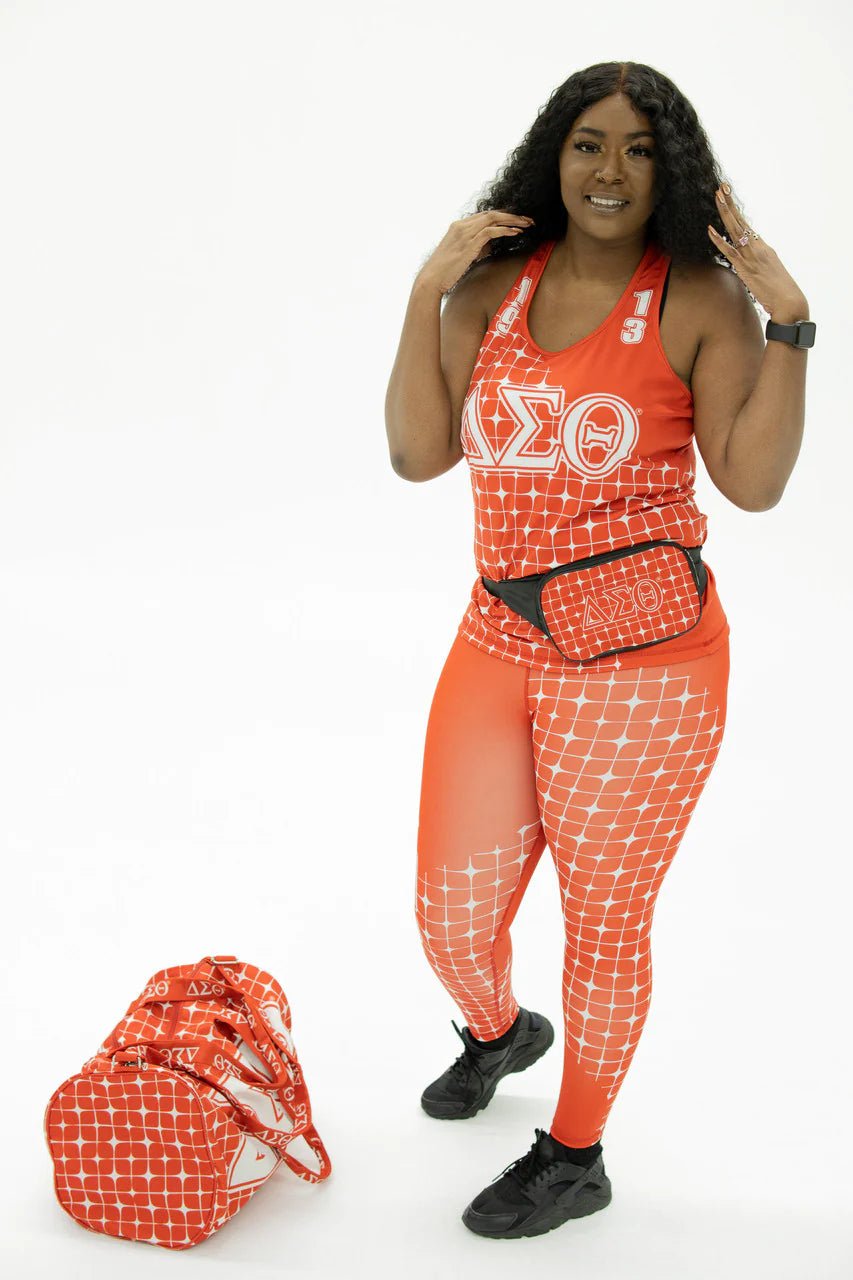 Delta Red & White Workout Set - Diva Starr Boutique